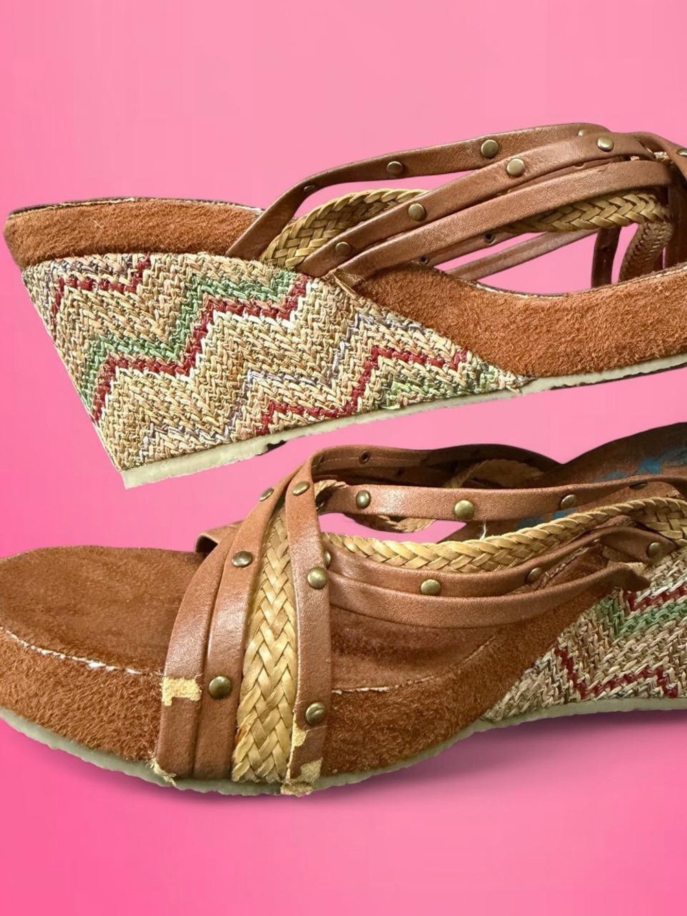 vintage y2k skechers wedge sandals - Picture 6 of 7